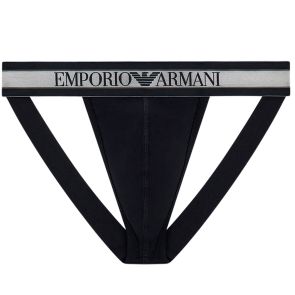 Emporio Armani Mega Elastic Jockstrap EM000249 Black