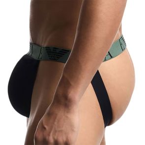 Emporio Armani Bold Monogram Jersey Jockstraps 2-Pack EM000257 Green