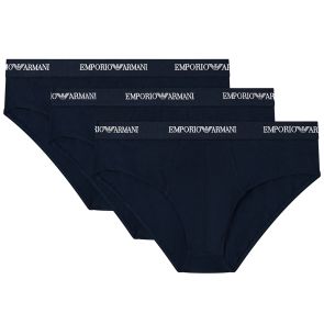 Emporio Armani Stretch Jersey Briefs 3-Pack EM000258 Blue