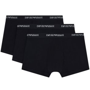 Emporio Armani Stretch Jersey Boxer Briefs 3-Pack EM000259 Black