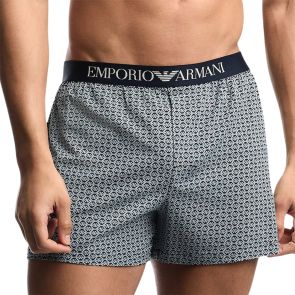 Emporio Armani Patterned Boxer EM000798 Blue