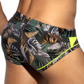 ES Collection Fall Leaves Swim Brief 2111 Khaky