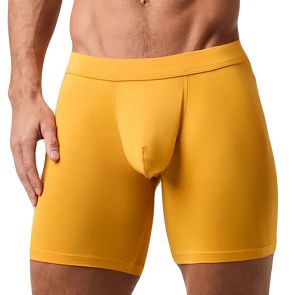 Obviously EliteMan Boxer Brief 6 inch Leg F09 Gold