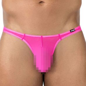 CUT4MEN GLOW Brazilian Mesh Thong C4MSPX06 Hot Pink