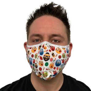 FINAL SALE Hey Franky Premium Reusable Face Mask HFMSK01 Emoji
