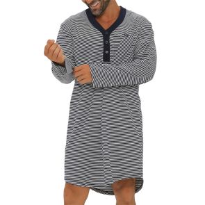 Coast Long Sleeve Knit Nightshirt 18CCS320L Grey Stripe