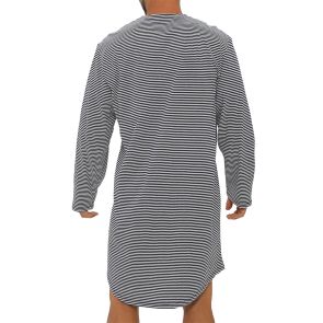 Coast Long Sleeve Knit Nightshirt 18CCS320L Grey Stripe