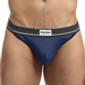 Intymen Linea Mesh Jock String INK010 Navy