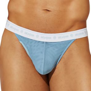 Intymen Linea V-Back Sheer Thong INK016 Baby Blue
