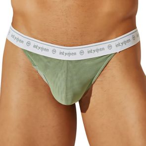 Intymen Linea V-Back Sheer Thong INK016 Green