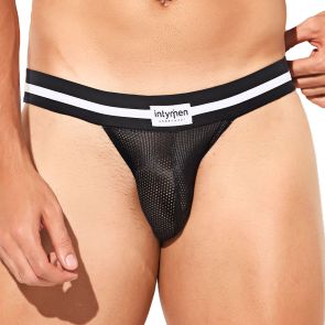 Intymen Desert Soul Hard Mesh Jockstrap INE042 Black