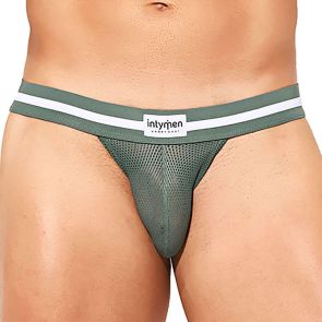 Intymen Desert Soul Hard Mesh Jockstrap INE042 Green