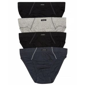Jockey Cotton Brief 4-Pack M09014 Black/Grey
