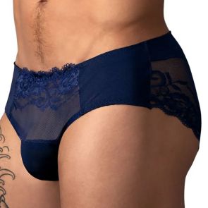 Male Power Sassy Lace Bikini 492-280 Navy