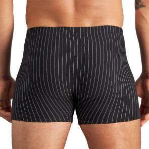Bendon Man Cotton Stretch Trunk B50-603 Black Pinstripe
