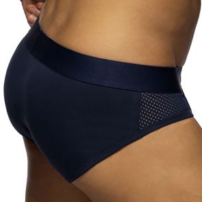 Addicted Mesh Panels Brief AD2336 Navy