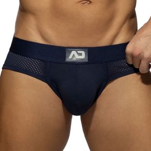 Addicted Mesh Panels Brief AD2336 Navy