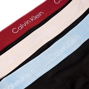 Calvin Klein Icon Cotton Stretch Relaxed Trunks 3-Pack NB4286 Berry/Pink/Icy Blue