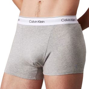 Calvin Klein Icon Cotton Stretch Relaxed Trunks 3-Pack NB4286 Black/White/Grey Heather