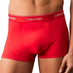 Calvin Klein Icon Cotton Stretch Relaxed Trunks 3-Pack NB4286 Solid Vintage Indigo/Micro Chip/Molten