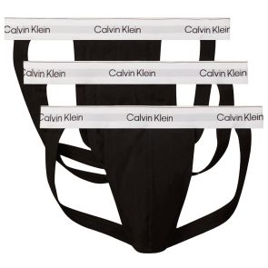 Calvin Klein Icon Cotton Stretch Jockstraps 3-Pack NB4382 Black