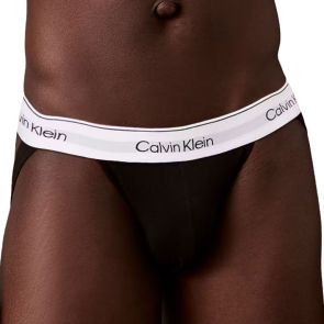 Calvin Klein Icon Cotton Stretch Jockstraps 3-Pack NB4382 Black