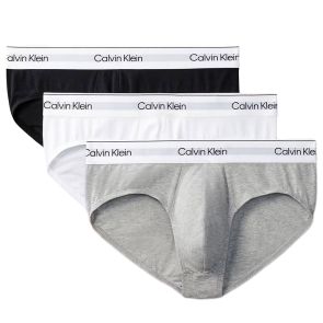 Calvin Klein Icon Cotton Stretch Briefs 3-Pack NB4388 Black/White/Grey Heather