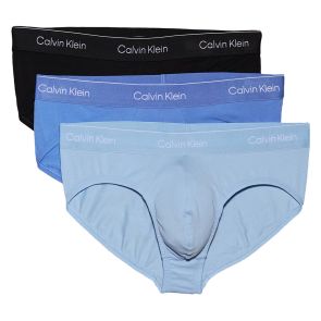 Calvin Klein Icon Cotton Stretch Briefs 3-Pack NB4388 Black/Glacier/Blue Bell