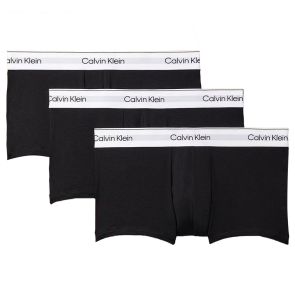 Calvin Klein Icon Cotton Stretch Low Rise Trunks 3-Pack NB4389 Black