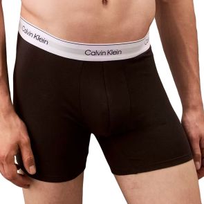 Calvin Klein Icon Cotton Stretch Boxer Briefs 3-Pack NB4394 Black