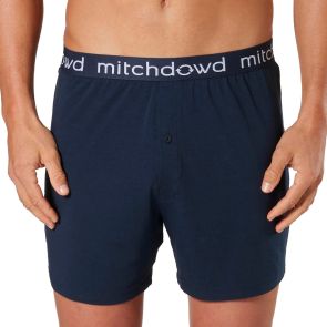 Mitch Dowd Bamboo Loose Knit Boxer Shorts R304 Navy