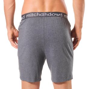 Mitch Dowd Soft Bamboo Knit Sleep Short R336S Grey Marle