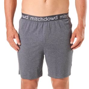 Mitch Dowd Soft Bamboo Knit Sleep Short R336S Grey Marle
