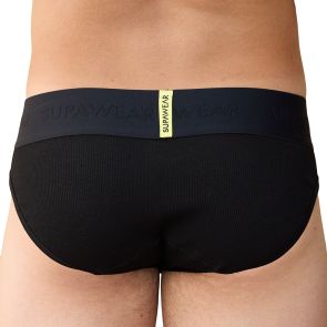 Supawear Ribbed Brief U220SC Black