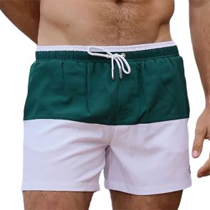 2EROS Calypso Colour-Blocked Byron Swim Shorts S70103 White/Green