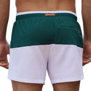 2EROS Calypso Colour-Blocked Byron Swim Shorts S70103 White/Green