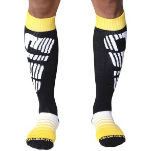 Cellblock 13 Velocity 2.0 Knee High Sock A096 Yellow