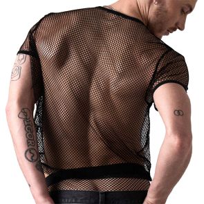 TEAMM8 Edge Net Cropped Tee TC-CTEDG Jet