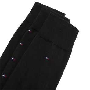 Tommy Hilfiger Dress Crew Socks 3-Pack Black Assorted