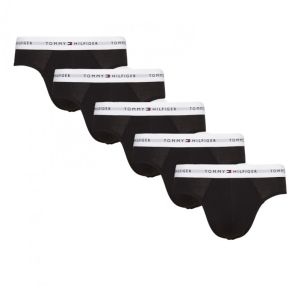 Tommy Hilfiger Signature Logo Waistband Briefs 5-Pack Black