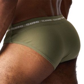 TEAMM8 Ultra Swim Brief TS-SBFUTA Army