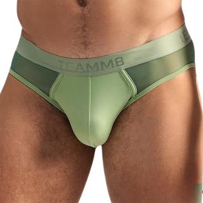 TEAMM8 Score Sheer Slim Brief TU-BF2SCORE Sage