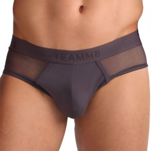 TEAMM8 Score Sheer Brief TU-BFSCORE3 Midnight Gunmetal