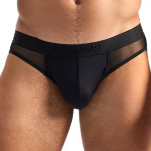 TEAMM8 Score Sheer Slim Jockstrap TU-JK2SCORE Black