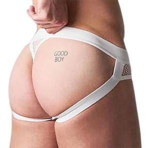 TEAMM8 Edge Net Jock/Thong TU-JTEDG Chalk