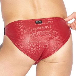 TEAMM8 Strapped Sports Brief TU-SBFSTRPD Crimson