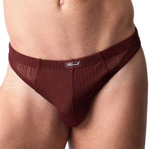 TEAMM8 Romeo Sheer Thong TU-TGROM Mahogany