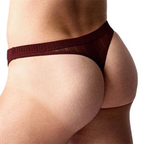 TEAMM8 Romeo Sheer Thong TU-TGROM Mahogany