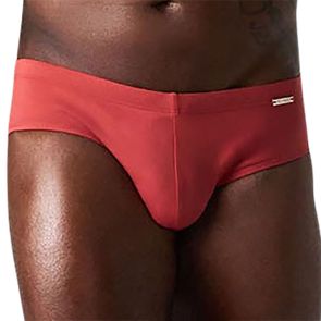 TEAMM8 Statement Wide Swim Brief TU-WSBSTM Terracotta