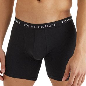 Tommy Hilfiger Logo Waistband Boxer Briefs 3-Pack Black